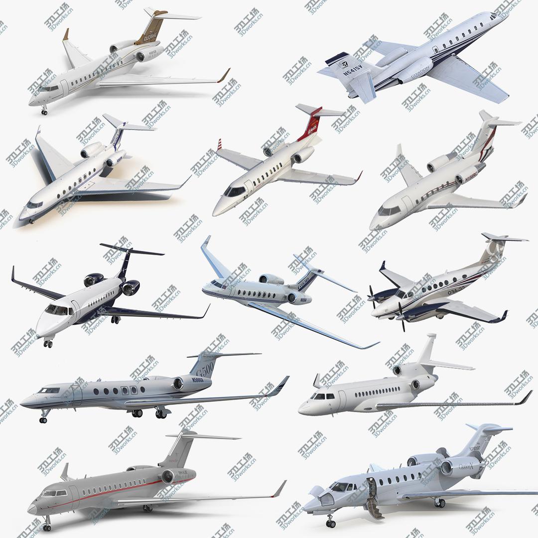 images/goods_img/202105071/Rigged Business Jets Collection 5 3D model/1.jpg